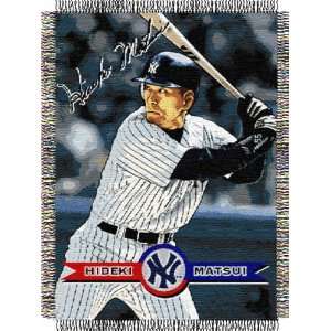  New York Yankees Hideki Matsui 48x60 Tapestry Throw 