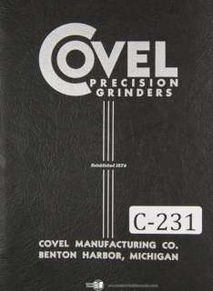 Covel Instruction Parts No 14 Optical Comparator Manual  