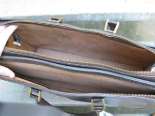 Pegasus Used Brown Leather Briefcase   Nice!  