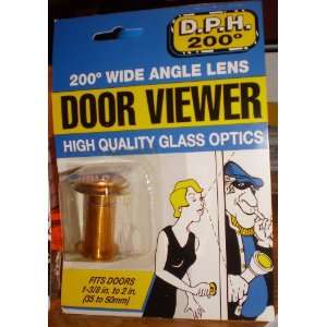  D.P.H. 200 DEGREES WIDE ANGLE LENS DOOR VIEWER IN GOLD 