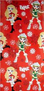 BRATZ CHRISTMAS Party gift wrap wrapping paper ANGELZ  