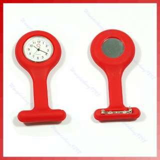 Nurse Brooch Fob Tunic Watch + Silicone Cover Case New  
