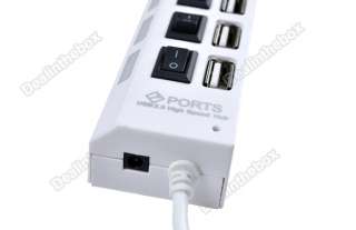 New Mini 7 Port USB 2.0 High Speed HUB ON/OFF Sharing Switch For 