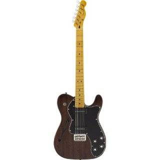 Fender Modern Player Tele® Thinline Deluxe Electric Guitar, Black 