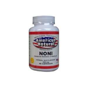  American Natural Noni Hawaiian 500 mg 60 caps Morinda 