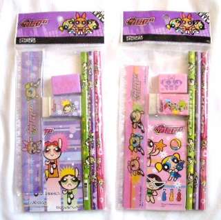 Lot 12 Powerpuff Girls Party Favor Stationery Gift set  