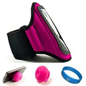   Asus Padfone + Pink Rubberized Silicone Suction Cup Stand + SumacLife