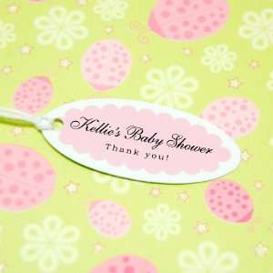   Personalized Oval Baby Shower Favor Gift Tags