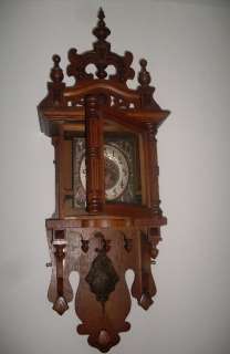 ANTIQUE WALL CLOCK GUSTAV BECKER REGULATOR VIENNA VICTORIAN 1890th 