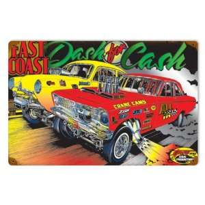  Dash for Cash Automotive Vintage Metal Sign   Garage Art 