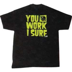 Lost Unemployed Mens Short Sleeve Casual Wear Shirt   Black   Medium