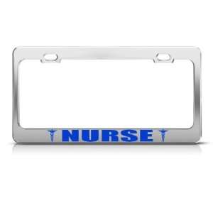  Nurse Career license plate frame Stainless Metal Tag 
