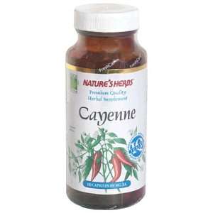  Natures Herbs Cayenne Capsules, 450 mg, 100 Count Bottles 
