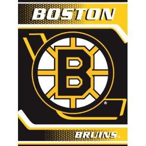  Boston Bruins Royal Plush Raschel NHL Blanket (800 Series 