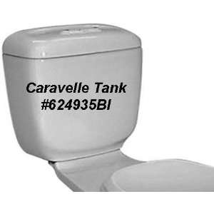 CAROMA Caravelle Dual Flush Toilet Tank, BISCUIT 