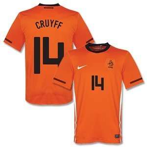  10 11 Holland Home Jersey + Cruyff 14 (Fan Style) Sports 