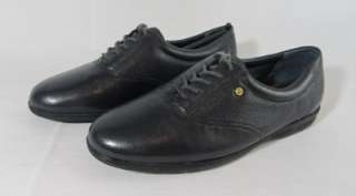New Womens easy spirit anti gravity Navy Blue Leather Oxford Shoes 