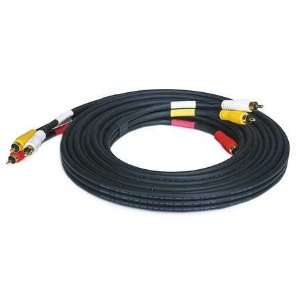   Cables RCA Cables Triple RCA Dubbing Cable,RG59U,15 ft. Electronics