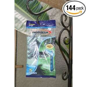  Dorco Twin Blade Disposable Razors   5 Count   Case of 144 