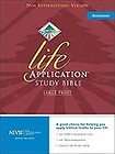 NIV Life Application Study Bible LARGE PRINT   Burgundy Bonded Leather 