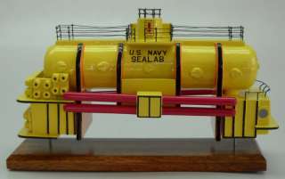 Sealab III US Navy Undersea Habitat Wood Model Large  