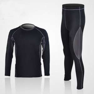   Compression Base Layer Winter Under Wear Long Sleeve Shirts+Pants