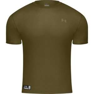 UNDER ARMOUR TACTICAL HEATGEAR T SHIRT LOOSE FIT OD GREEN SUBDUED S 