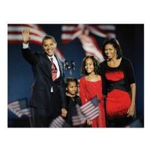  President Elect Obama Family Print