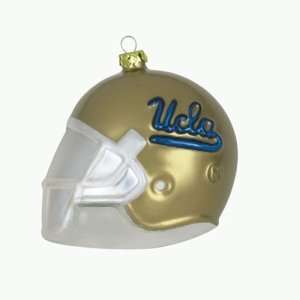  UCLA Bruins NCAA Glass Football Helmet Ornament (3 