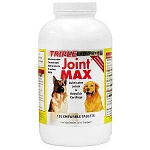  Joint MAX Triple Strength, 120 Chewable Tablets Pet 