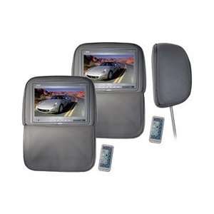  Pair of Adjustable Headrests w/ Built In 9.2 TFT Monitor 