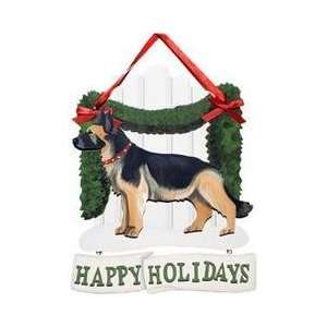  German Shepherd Happy Holidays Welcome Sign Everything 