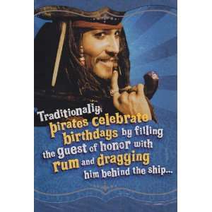  Birthday Card Pirates of the Caribbean Traditionally 