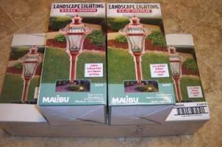 Malibu Antique Copper 6 Path Lights Cm402k Brand New real glass and 