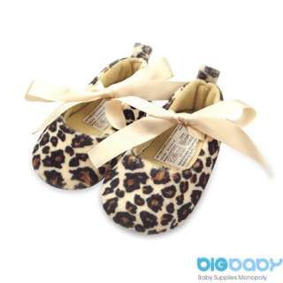   baby girl soft leopard Dress shoes Size US 3 4 5 UK 2 3 4  