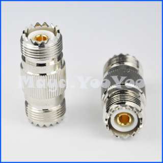 UHF PL259 SO239 female to female jack connector adapter  