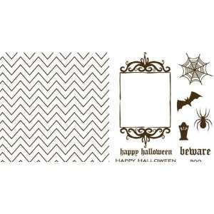  Lifestyle Crafts Letterpress Printing Plate Set, Spooked 