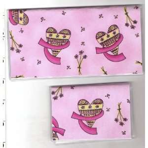   Cover Debit Set Breast Cancer Awareness Ribon Pink: Office Products