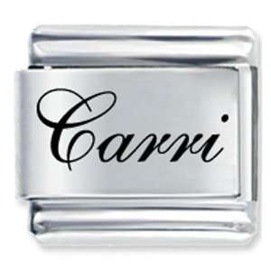    Edwardian Script Font Name Carri Italian Charm: Pugster: Jewelry