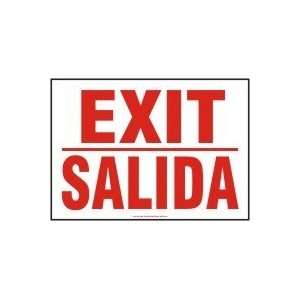  Exit (Bilingual) 10 x 14 Aluminum Sign