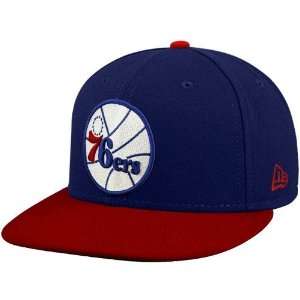   Blue Red 59FIFTY Primary Logo Flat Brim Fitted Hat