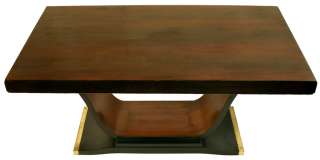 FRENCH ART DECO Dining room table V SWAN BASE ROSEWOOD  
