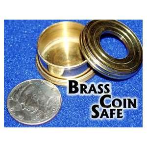  Brass Coin Safe Money Magic Trick Close Up Illusion Toy 