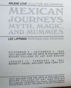 Arlene Love Lee Lippman/Mexican Journeys myths, magic