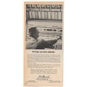  1963 John Hancock Life Insurance Computer Photo Print Ad 