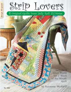 Original Quilts from Jelly Roll 2.5 strips PLUS 8 great blocks for 
