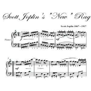  Scott Joplins New Rag Big Note Piano Sheet Music: Scott Joplin: Books
