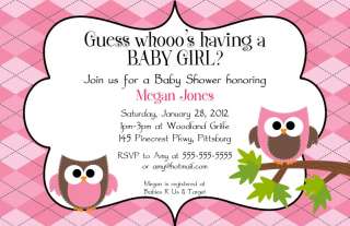   COLOR   Baby Shower Invitation   YOU PRINT! Boy, Girl, Twins  