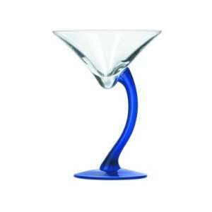   Oz Martini Glass w/ Cobalt Stem   Case  12