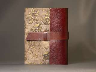 Fiorentina Medieval Gold Roses Leather & Suede Journal  